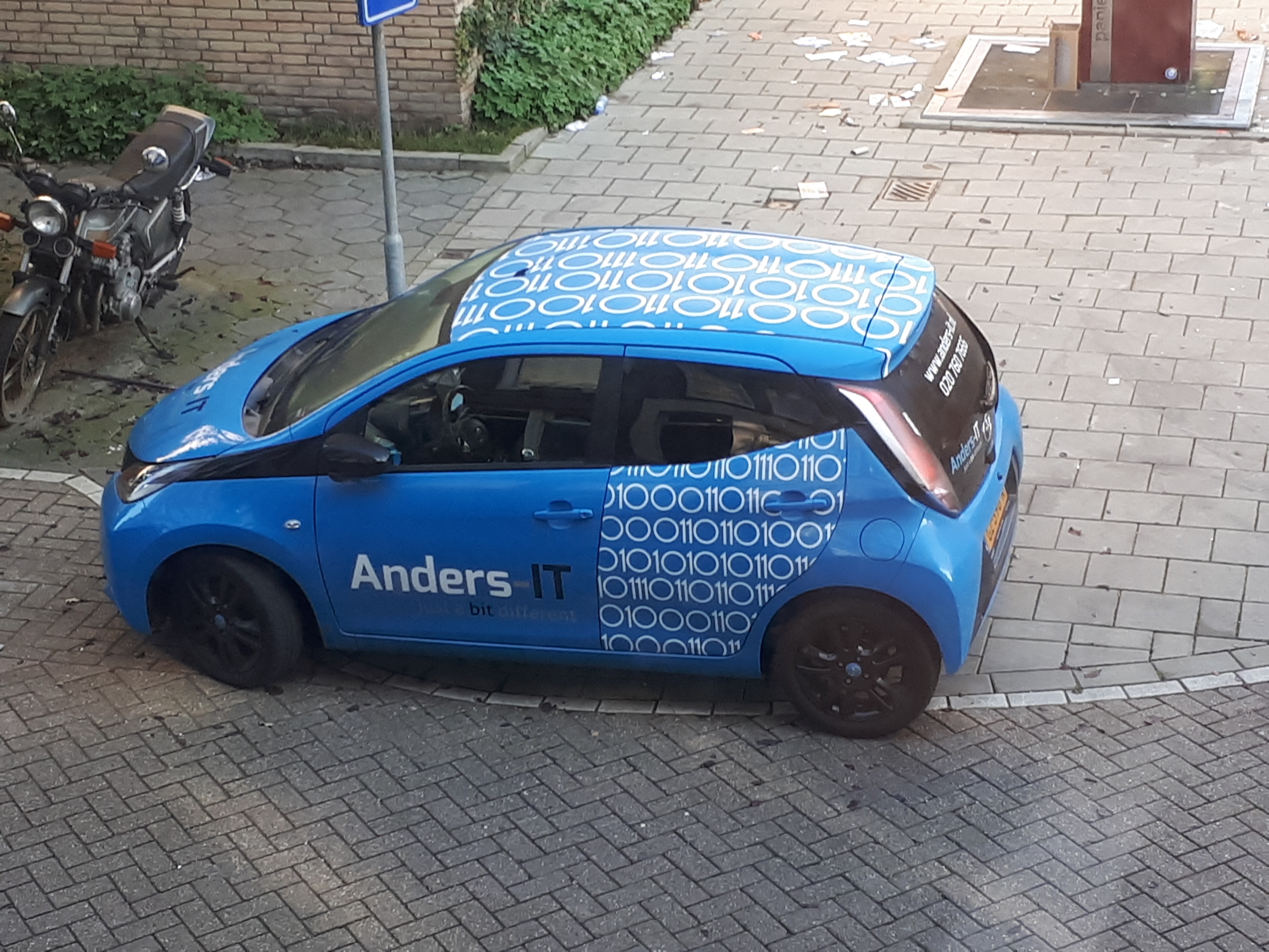 Anders-IT Toyota Aygo bovenaanzicht